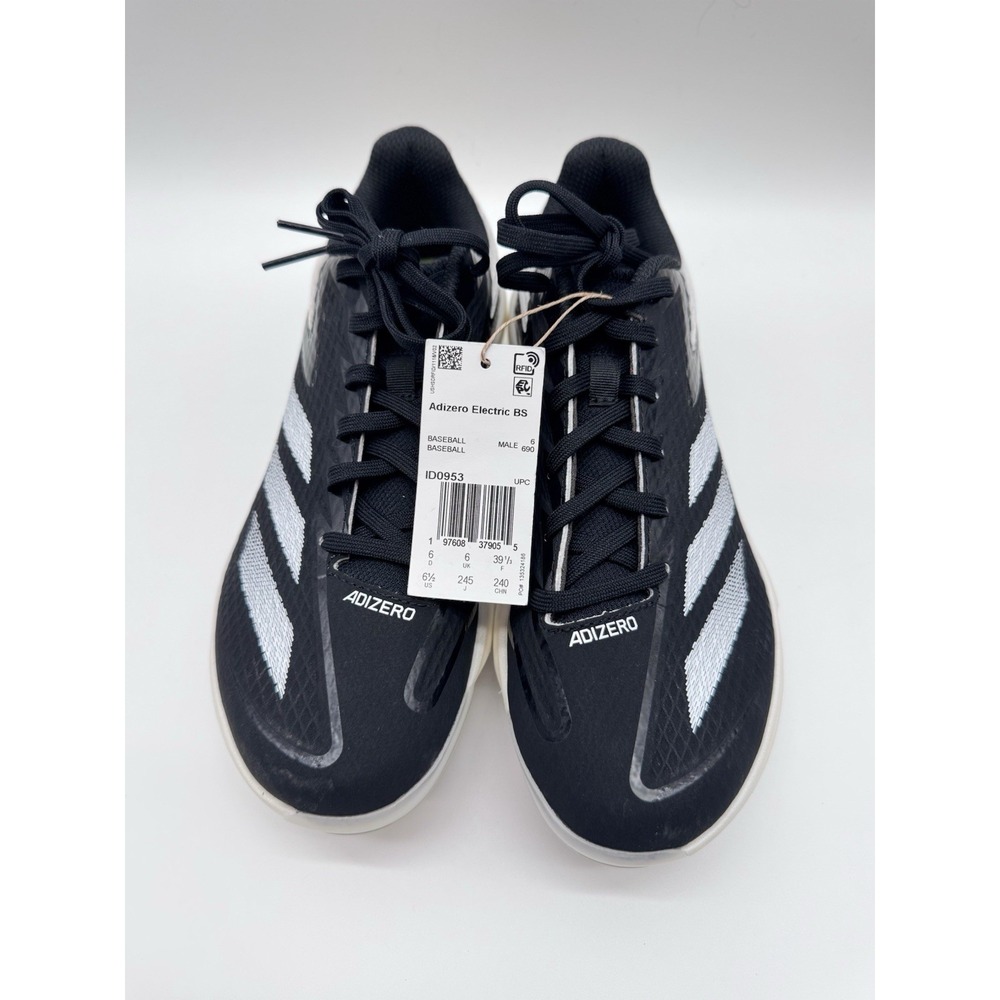 Adidas Adizero Electric BS Mens 6.5US Baseball Cleats, Black/White/Off White‎